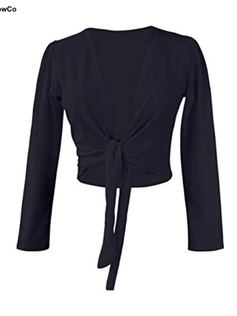 Cotton Dance Wrap Top Long Sleeve Shrug Sweater for Ballet